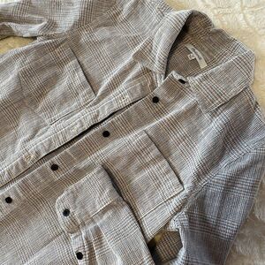 Madewell Black and White Plaid Button Down Shirt